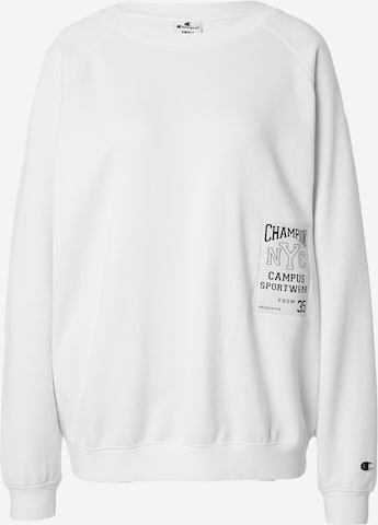 Champion Authentic Athletic Apparel Sweatshirt in White: front