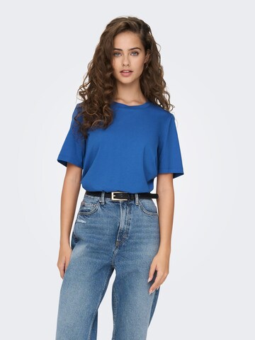 T-shirt ONLY en bleu : devant