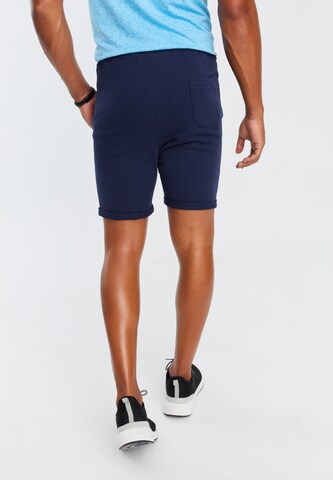 Leif Nelson Slimfit Shorts 'LN-8316' in Blau