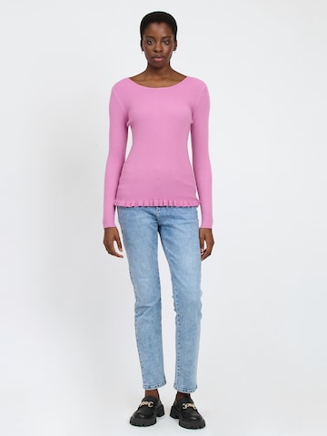 Influencer Sweter w kolorze różowy