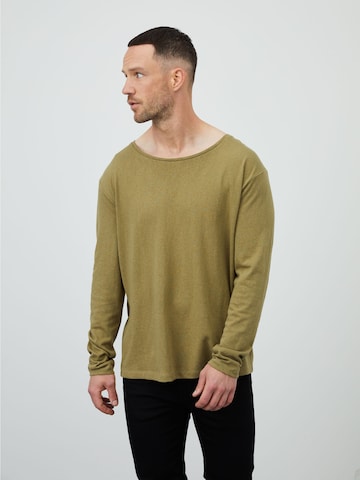 DAN FOX APPAREL Bluser & t-shirts 'Lino' i grøn: forside