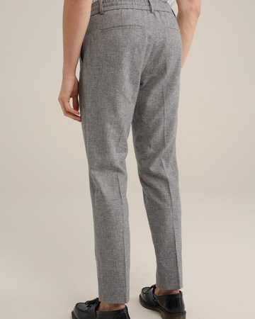 WE Fashion Regular Bügelfaltenhose in Grau