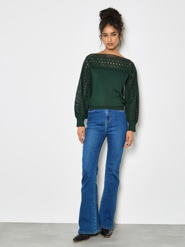 Apricot Sweater in Green