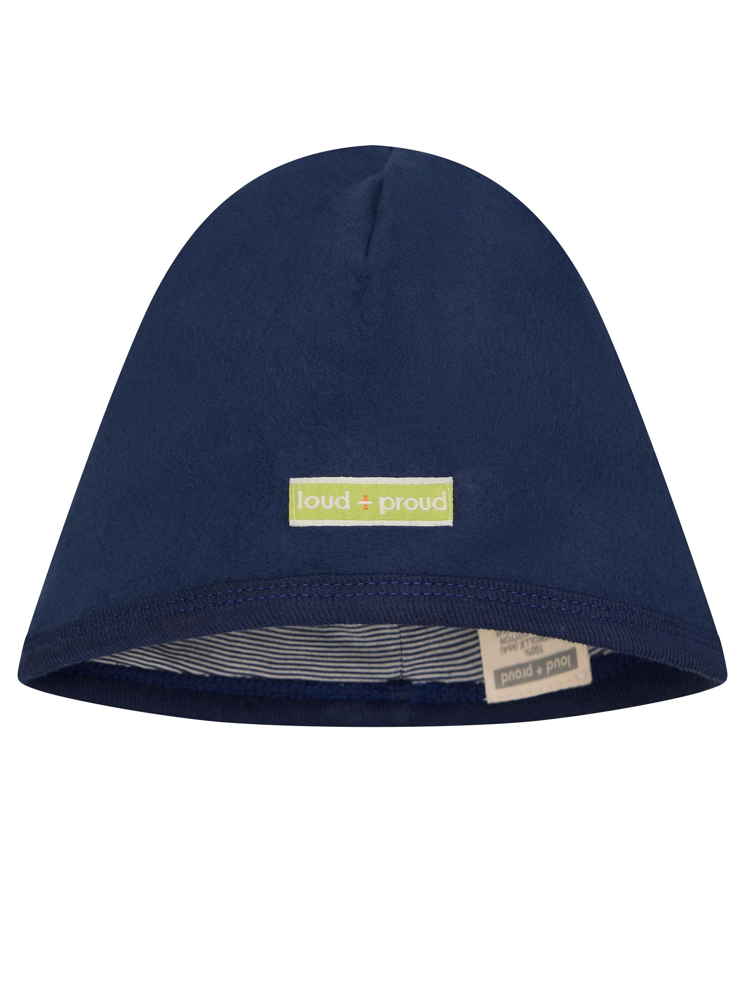 loud + proud Beanie in Blue: front