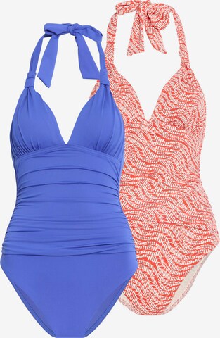 Marks & Spencer Triangle Swimsuit in Blue: front