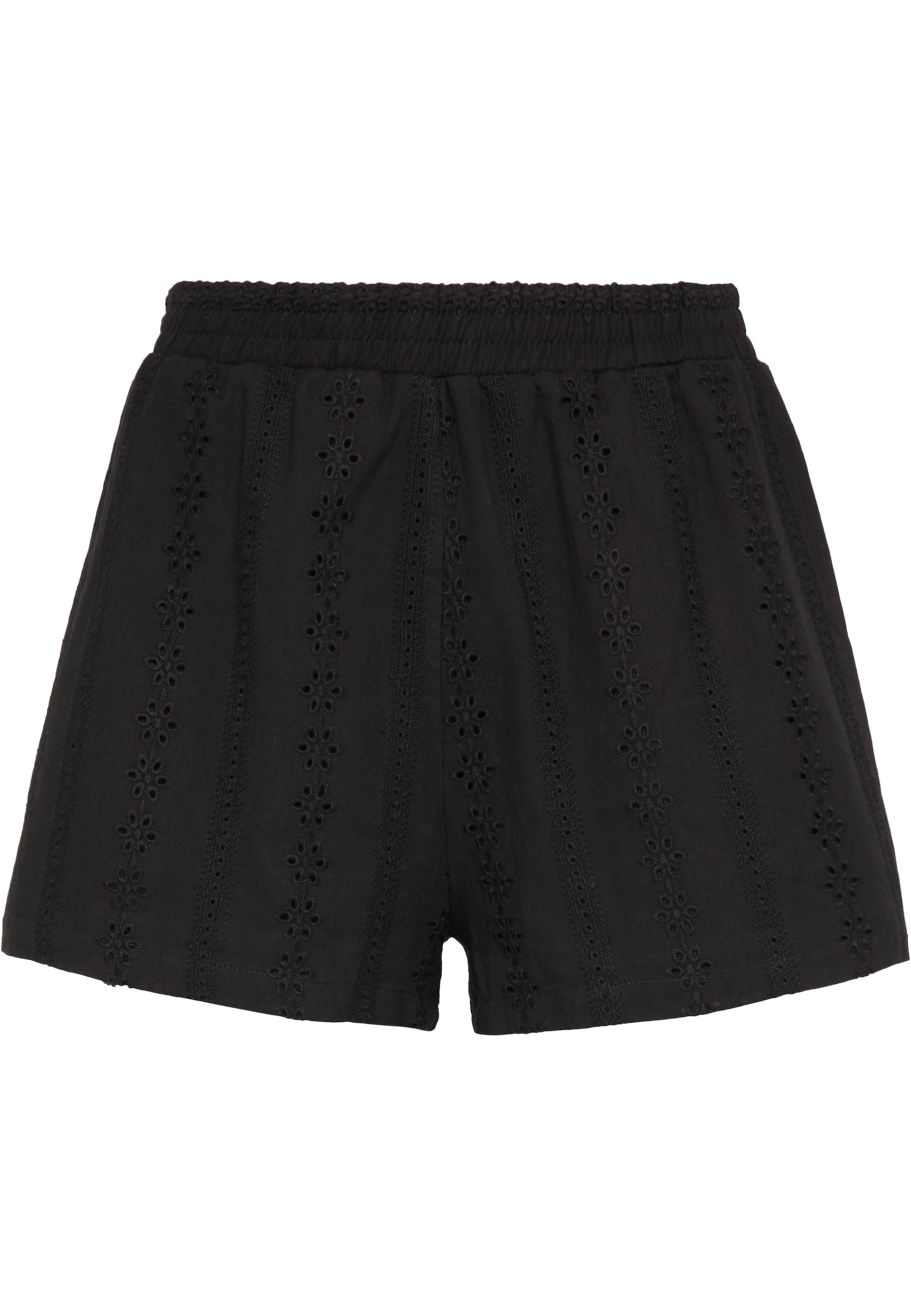 MYMO Shorts in Schwarz: Vorderseite