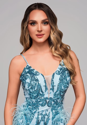 Ombre Avondjurk in Blauw