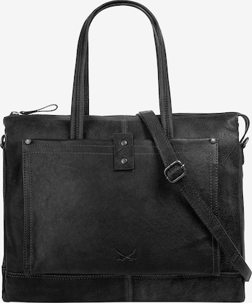 SANSIBAR Shopper in Schwarz: Vorderseite