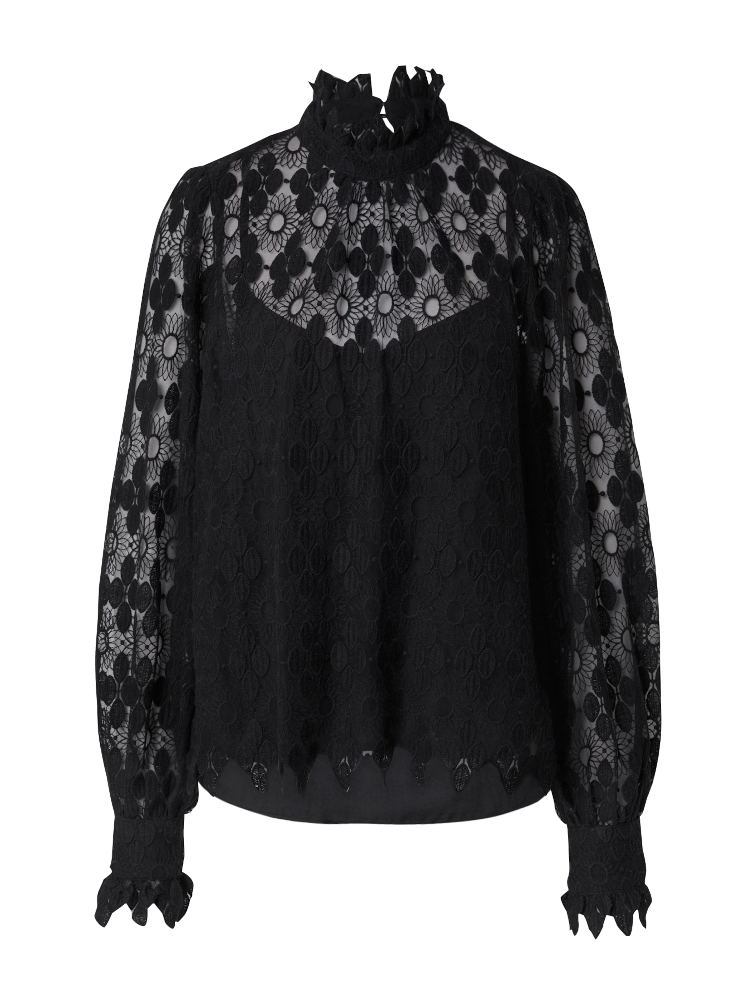 VILA ROUGE EDIT Pluus 'SANDRINE', värv must: eest vaates