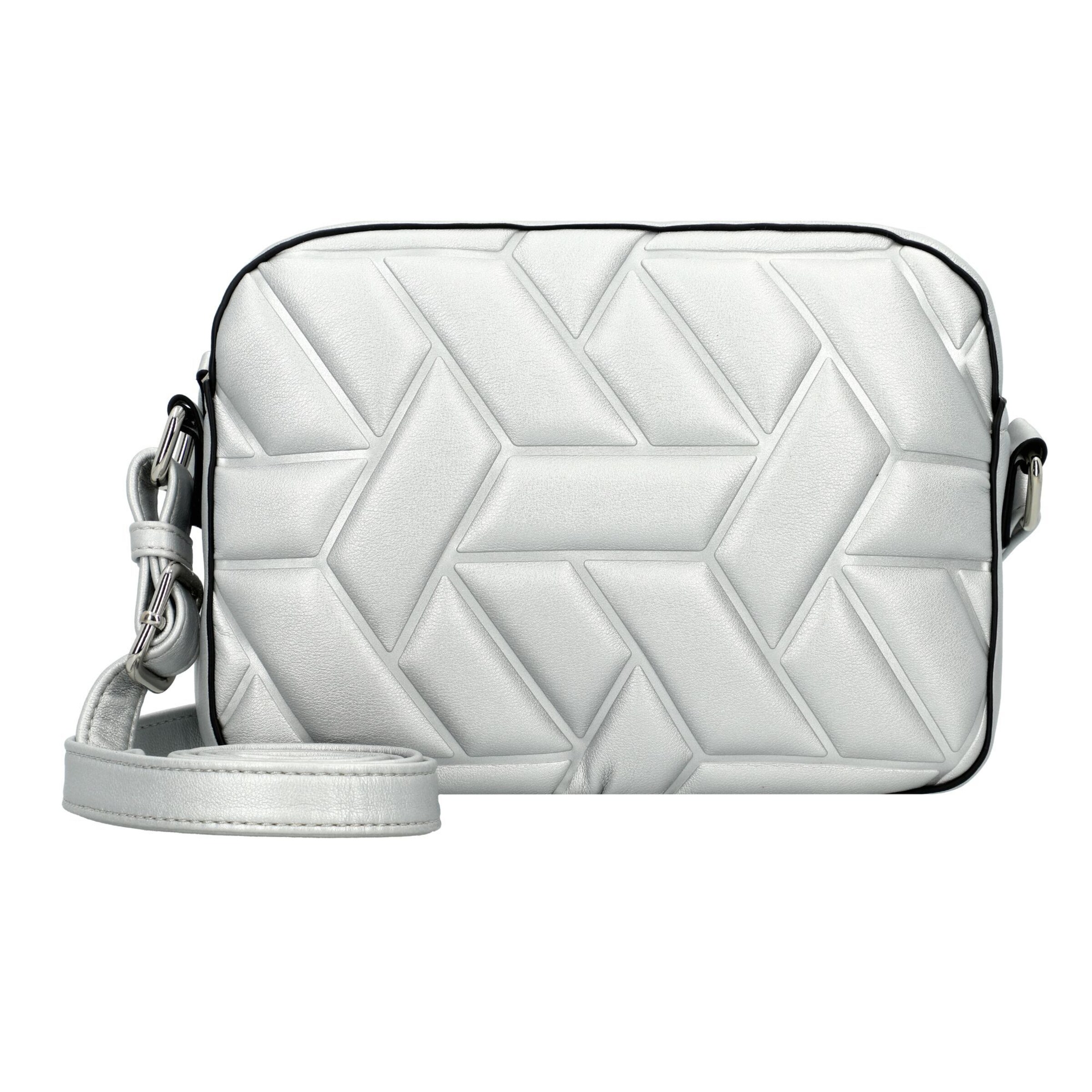 Sac à bandoulière 'Amela' TOM TAILOR en argent : devant