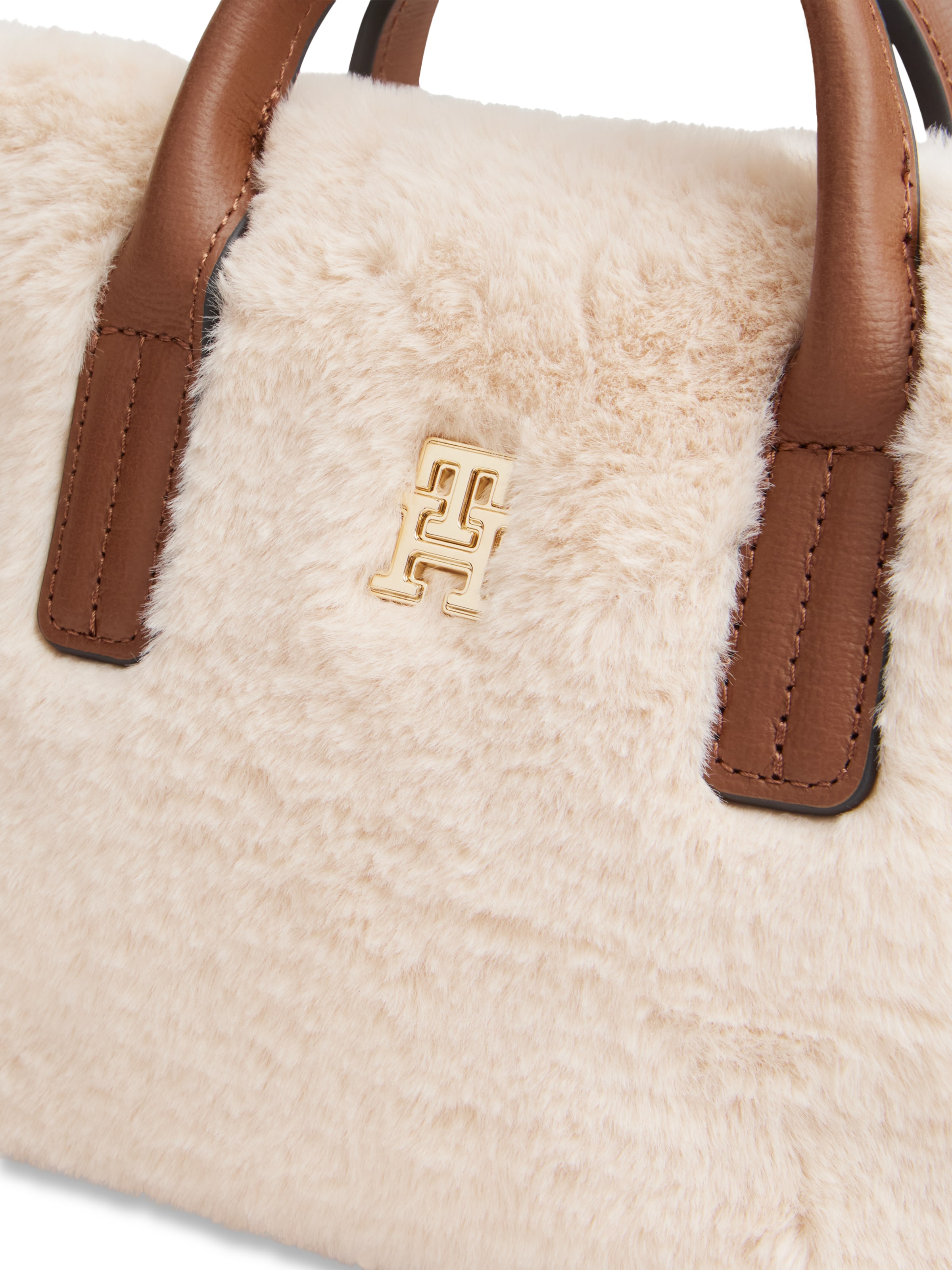 TOMMY HILFIGER Skuldertaske i beige