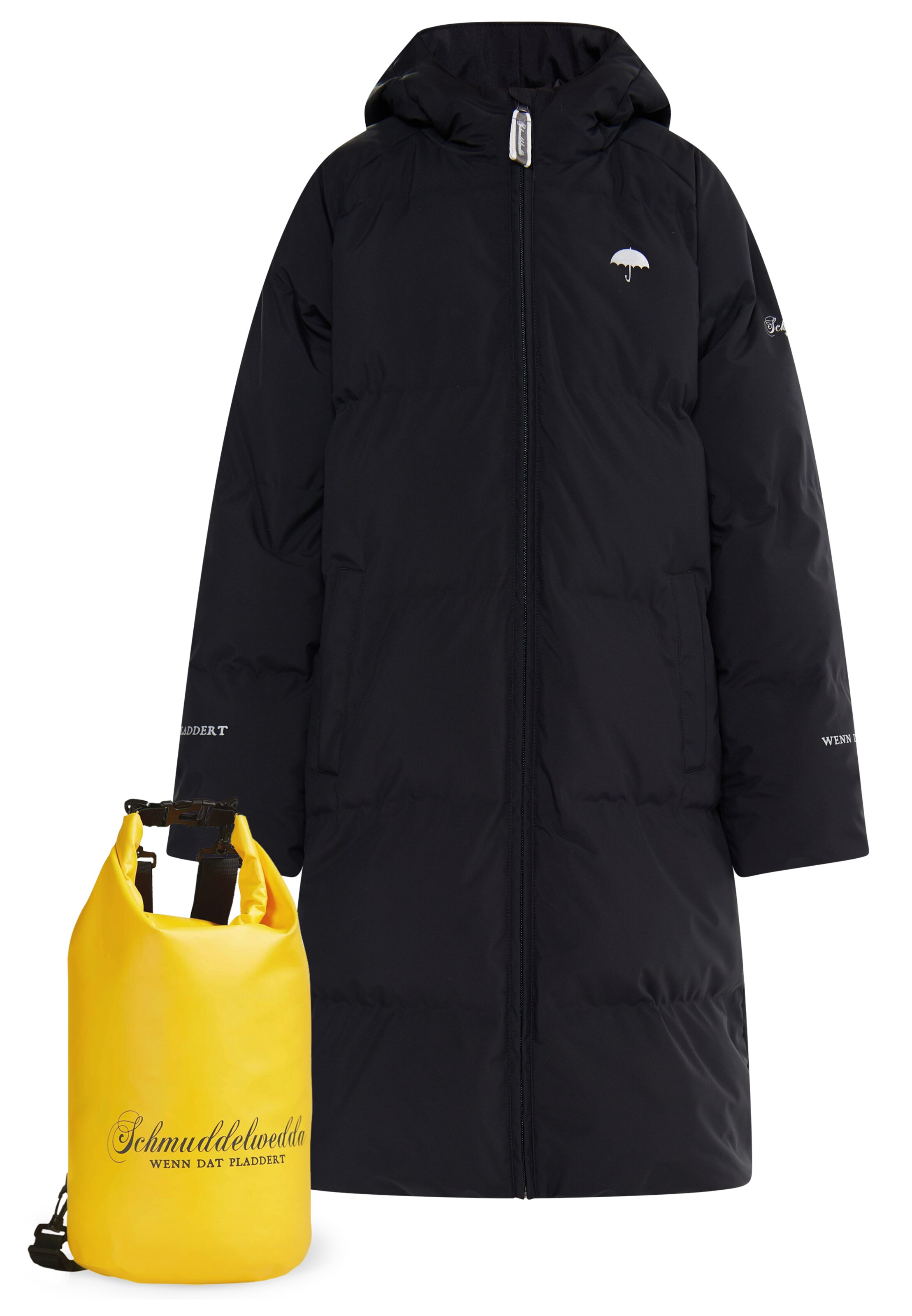 Veste fonctionnelle Schmuddelwedda en noir : devant