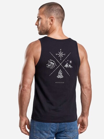 Neverless Shirt 'Nature Compass' in Black