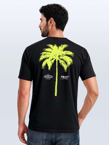 Neverless Shirt 'Palme' in Black