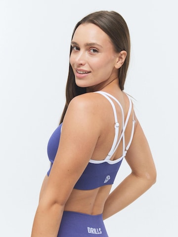 DRILLS Apparel Bustier Sport bh 'VIVID Duo Bra' in Blauw