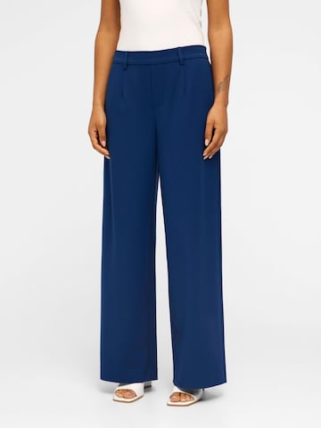 OBJECT Široke hlačnice Hlače z naborki 'Lisa' | modra barva: sprednja stran