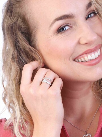 Lucardi Ring in Silber: Vorderseite
