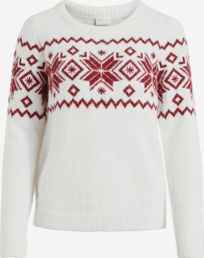 VILA Pull-over en rouge / blanc, Vue avec produit