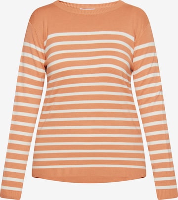 Pull-over usha BLUE LABEL en orange : devant