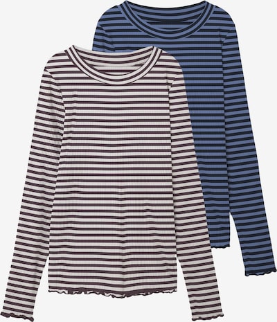 NAME IT Shirt 'Vemma' in de kleur Nachtblauw / Duifblauw / Aubergine / Wit, Productweergave
