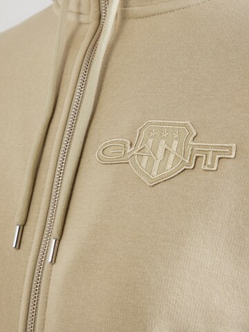 GANT Кофта на молнии в Бежевый