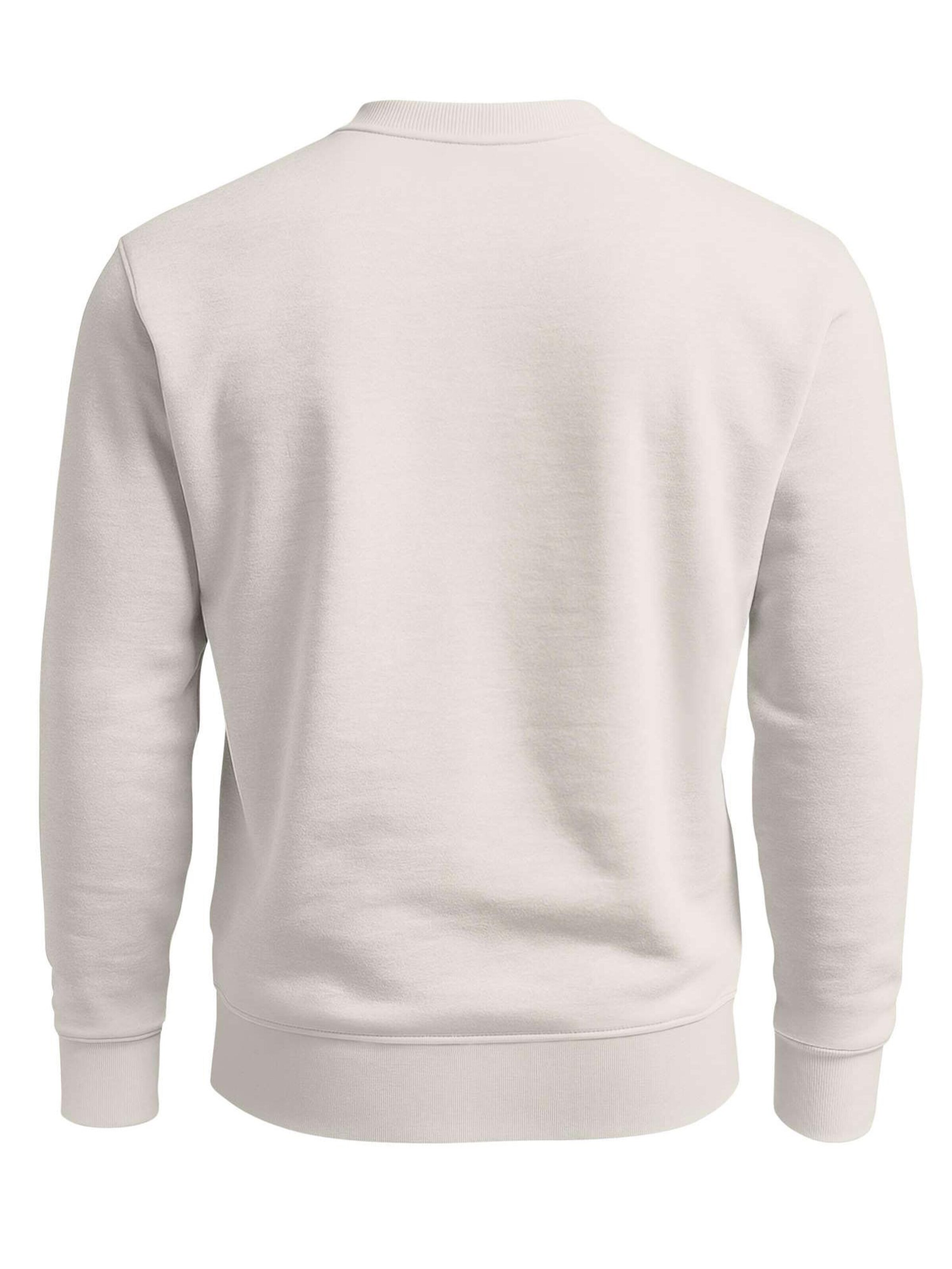 Neverless Sweatshirt 'Destination unknown' in Beige
