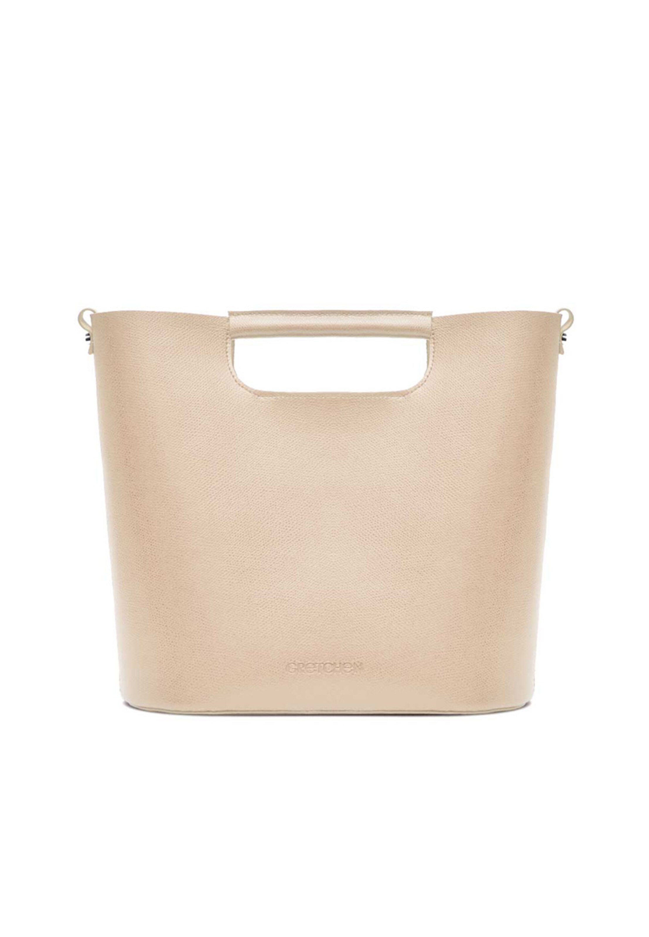 Gretchen Schultertasche 'Crocus' in Beige: Vorderseite