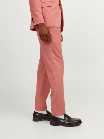 Coupe slim Pantalon à plis 'JONES' JACK & JONES en rose
