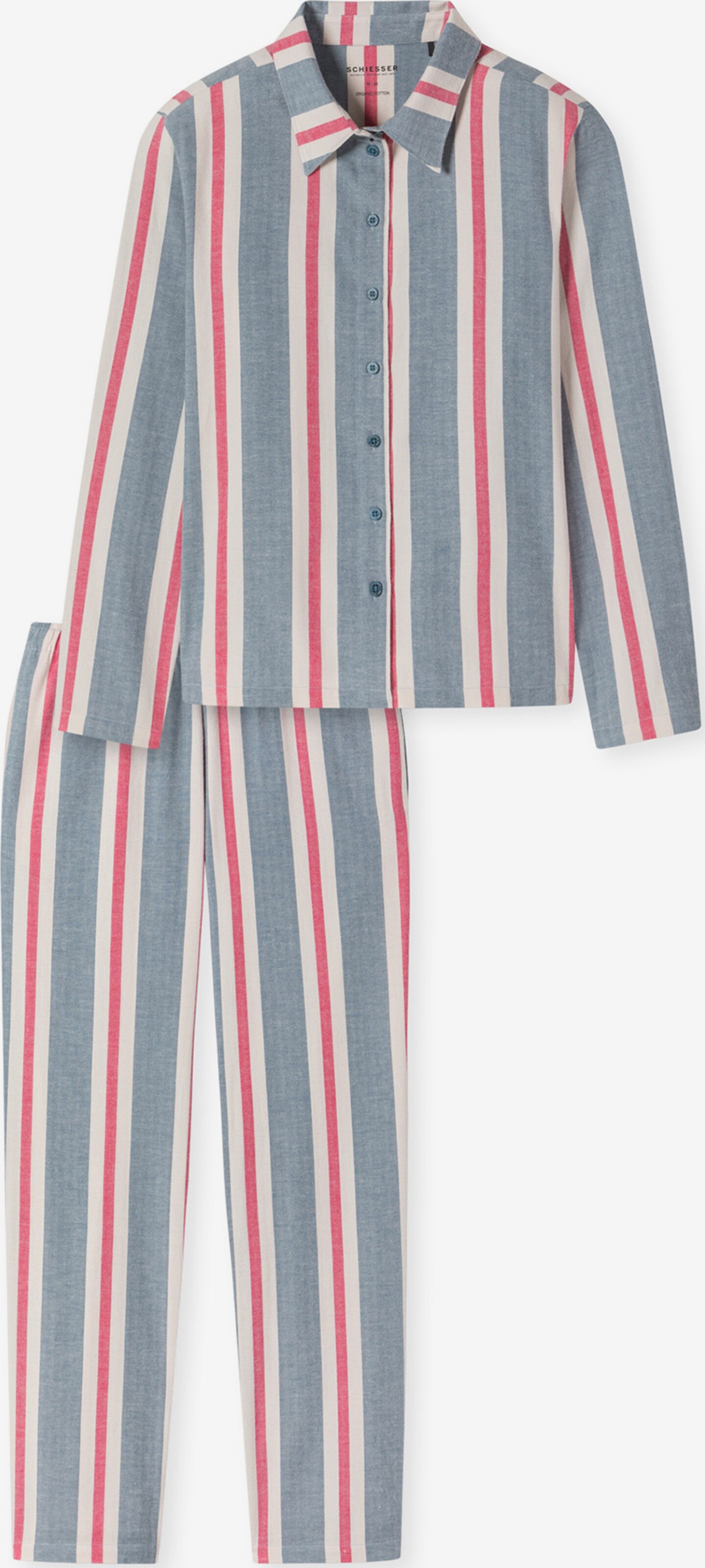 SCHIESSER Pyjama ' Selected Premium ' in Grau, Rot | ABOUT YOU