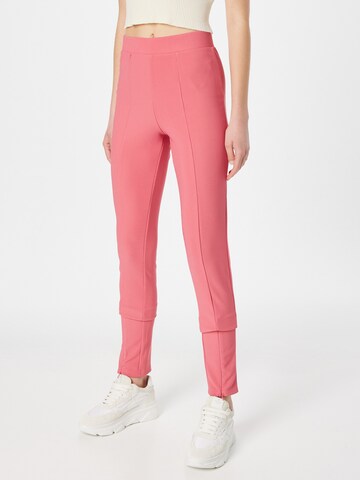 PIECES Skinny Leggings 'Clina' in Pink: predná strana