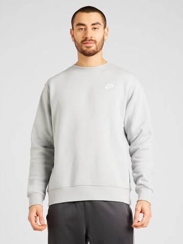 Nike Sportswear Regular fit Tréning póló 'Club Fleece' - szürke: elől