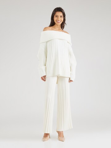 millane - Pierna ancha Pantalón en blanco