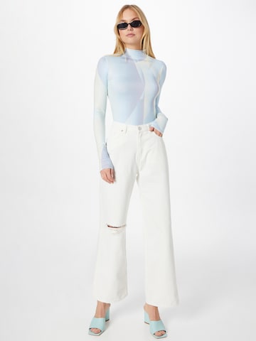 Monki Wide leg Jeans in Wit