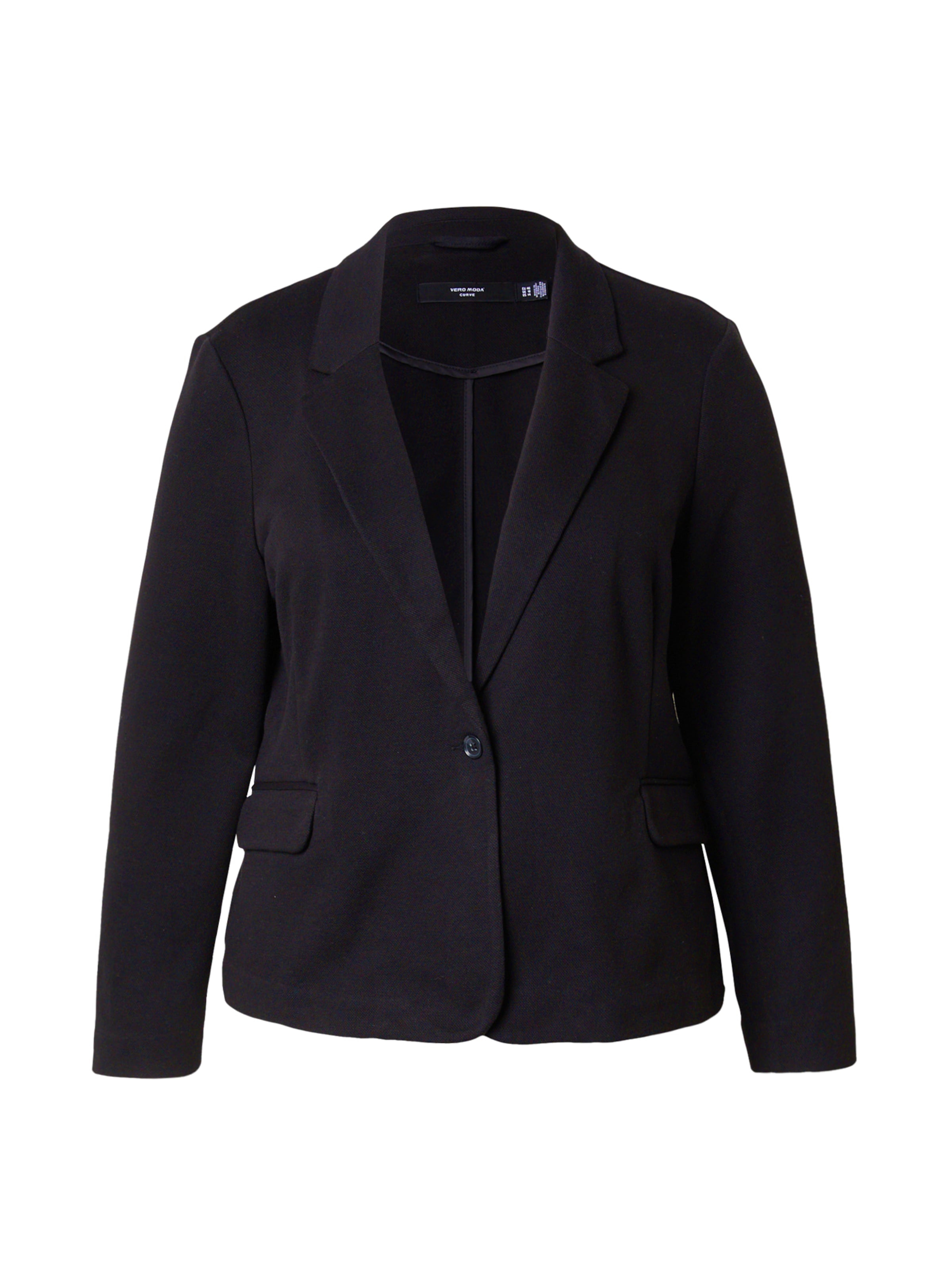 Vero Moda Curve Blazer 'VMJulia' in Black: front