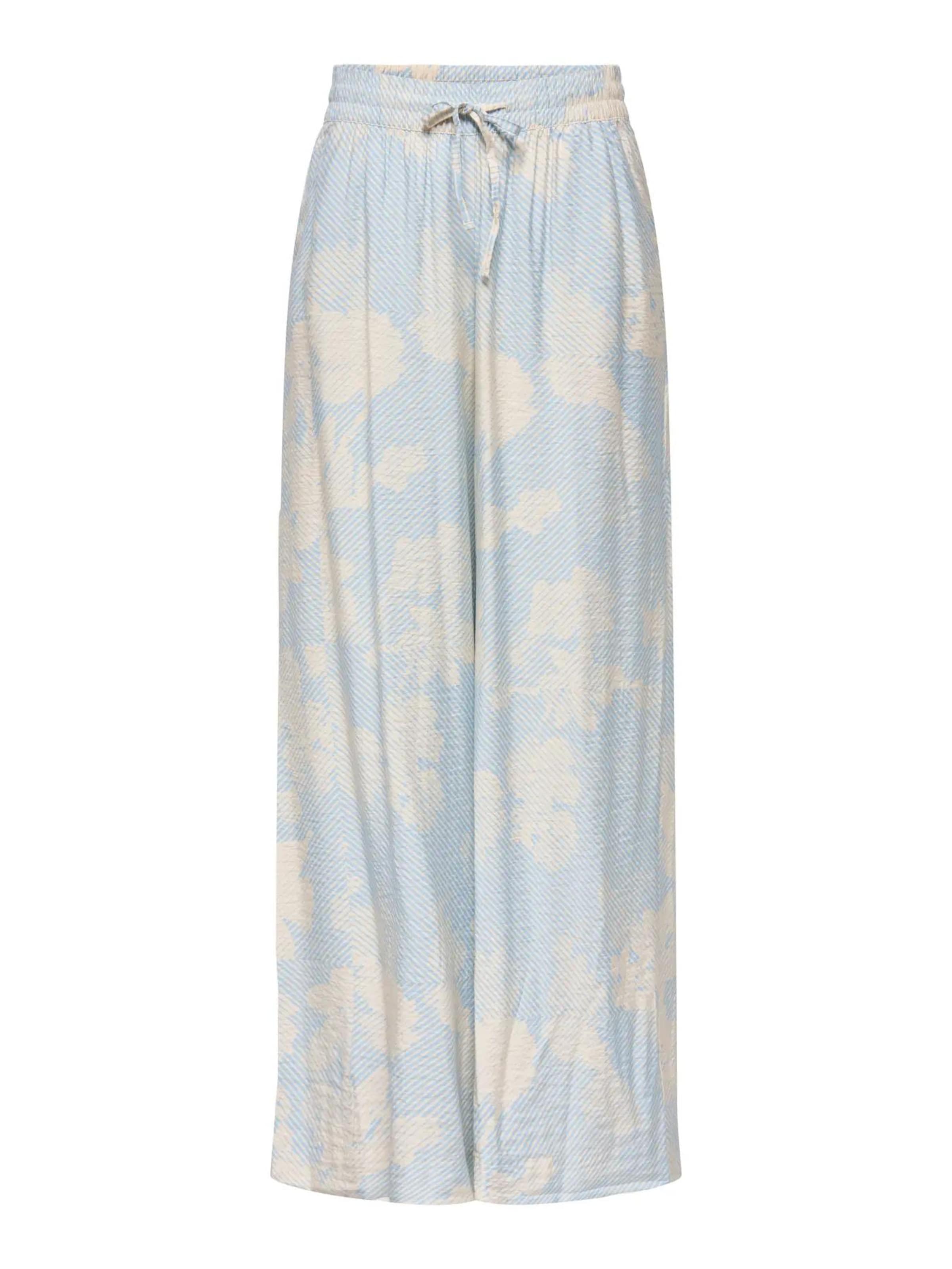 JDY Wide leg Broek 'JDYTROYA LIFE' in Blauw: voorkant
