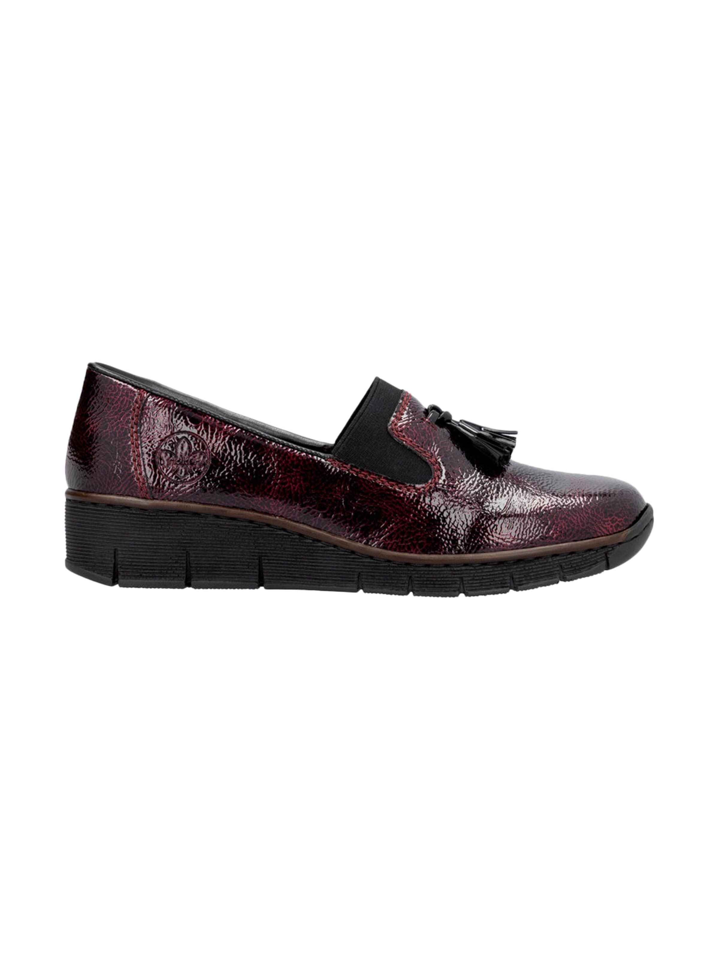 Rieker Pantofle 'Softlack-Slipper' w kolorze czerwony