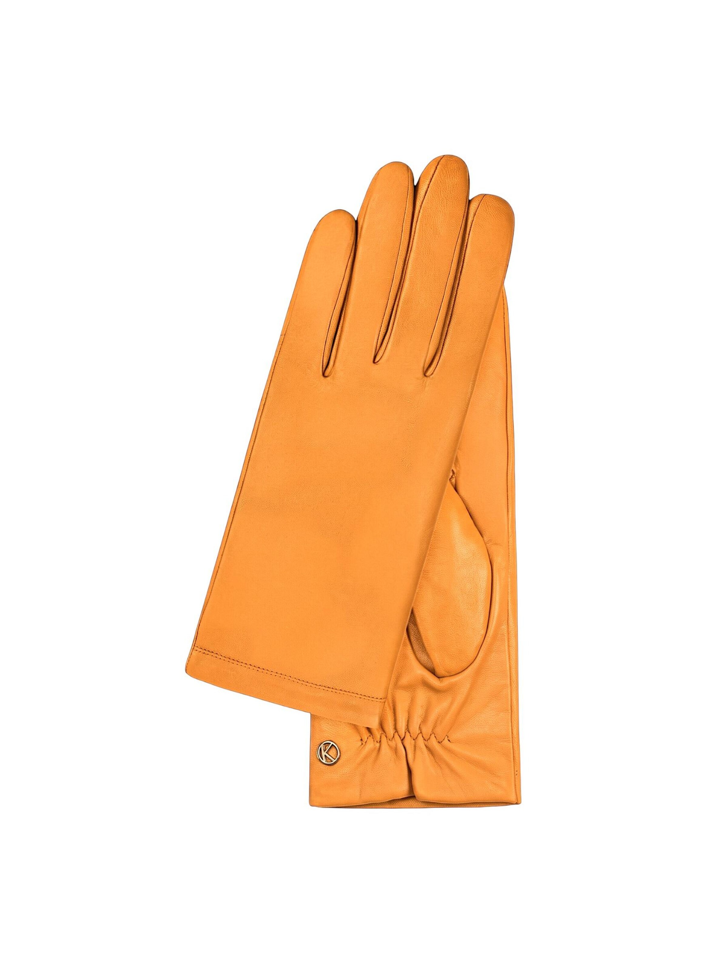 KESSLER Full Finger Gloves in Orange: front