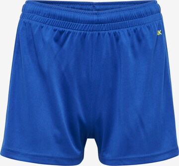 Hummel Workout Pants in Blue: front