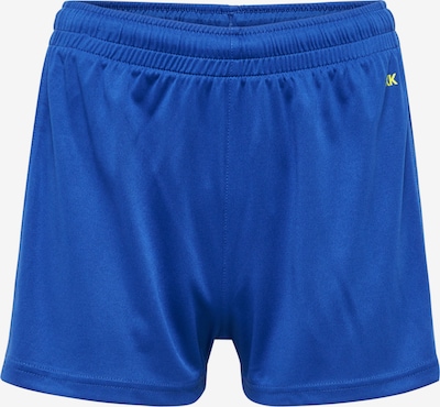 Hummel Pantalon de sport en bleu roi / citron vert, Vue avec produit