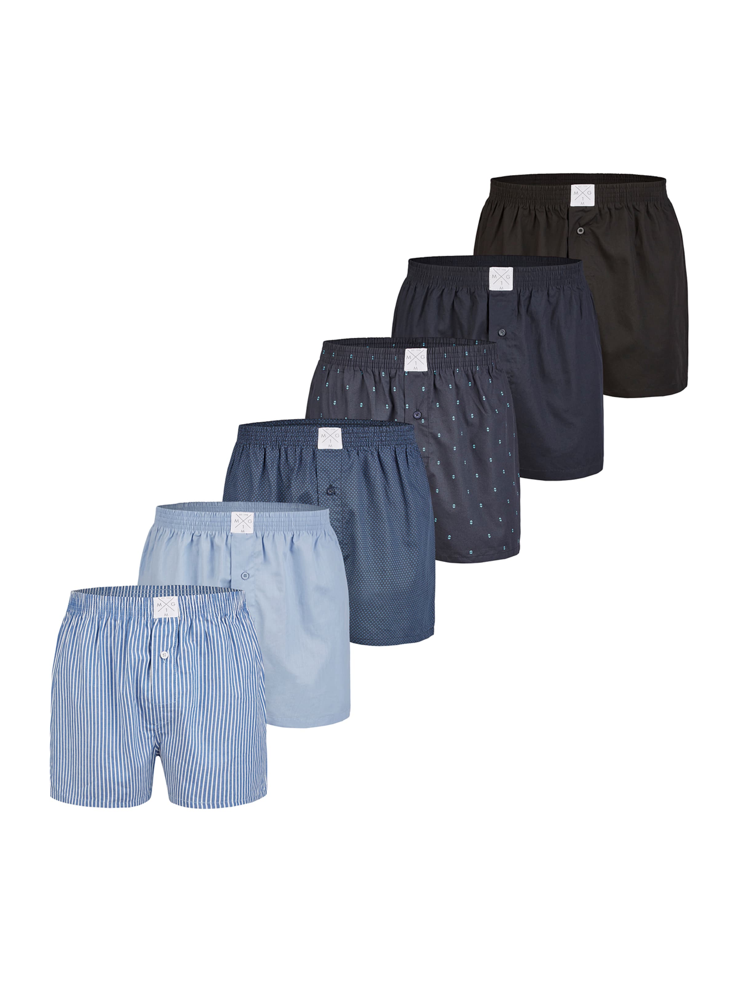 MG-1 - Calzoncillo boxer ' Classics ' en azul: frente