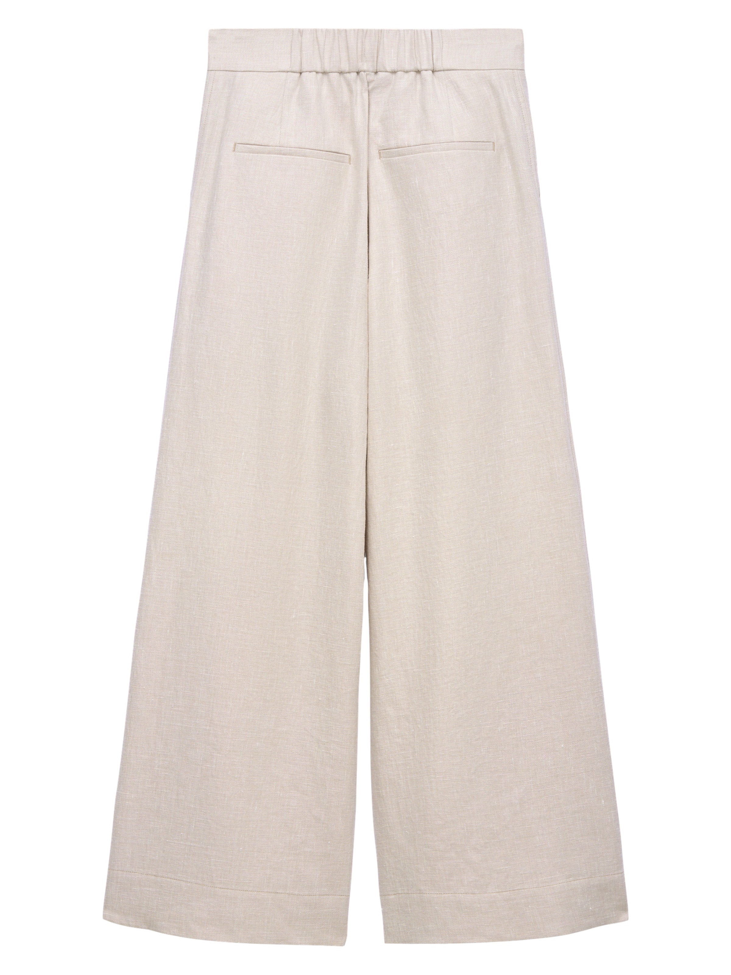 Adolfo Dominguez Wide leg Παντελόνι σε μπεζ: μπροστά