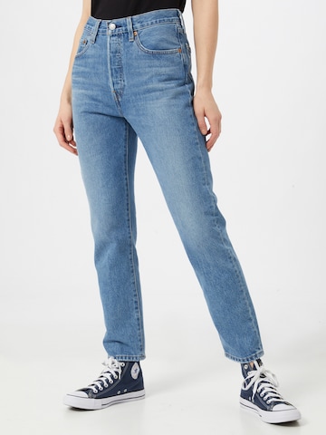 LEVI'S ® Regularen Kavbojke '501® Crop' | modra barva: sprednja stran