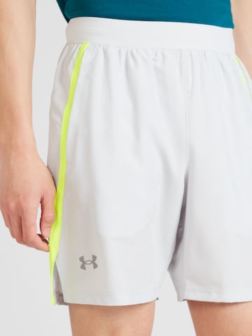 UNDER ARMOURregular Sportske hlače 'Launch 7' - siva boja