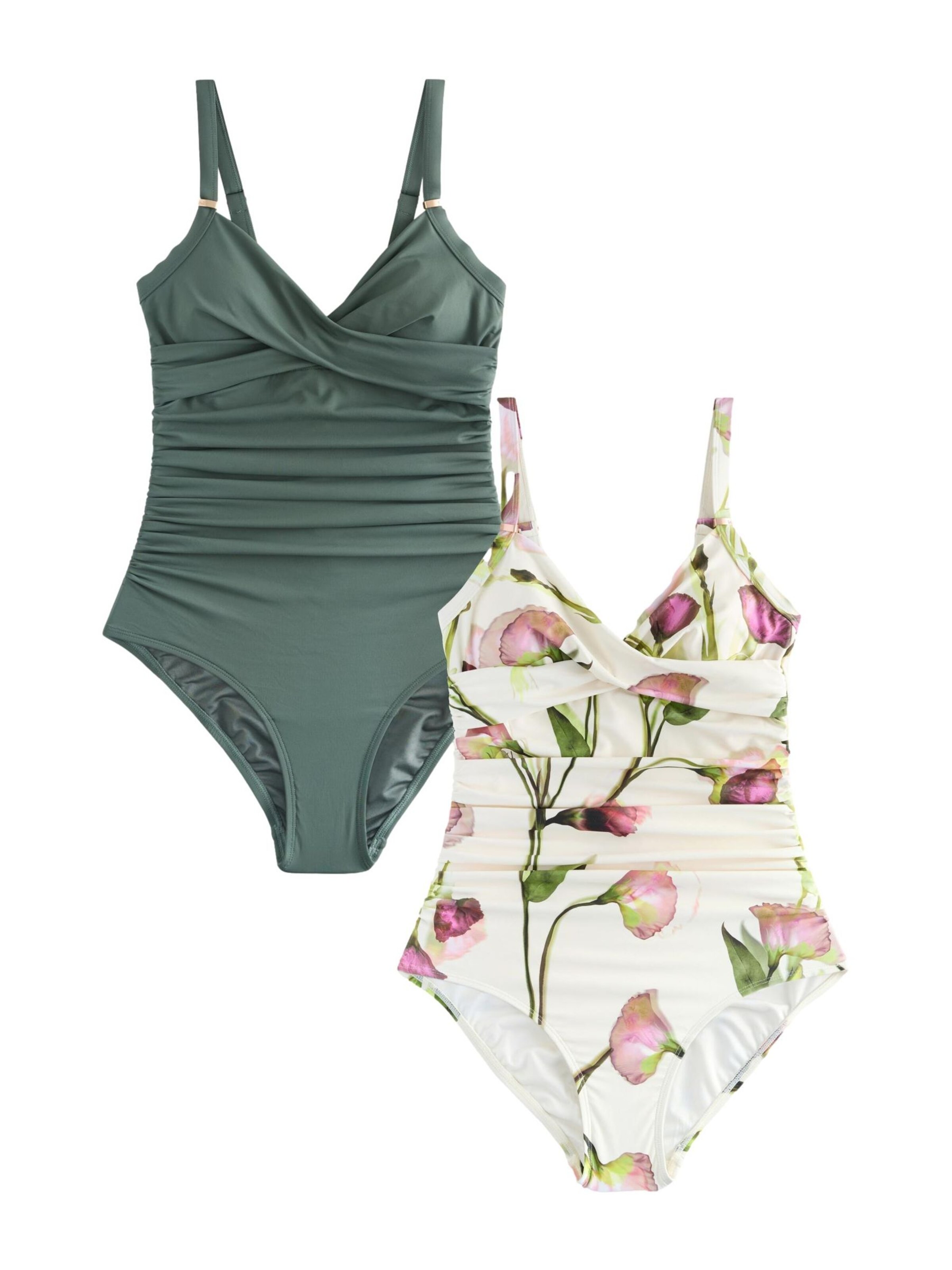 Next Badedragt i beige: forside