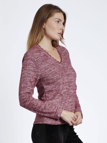 admas - Top 'ADMAS Camiseta Manga Larga Calentita Puntilla para Mujer' en rojo