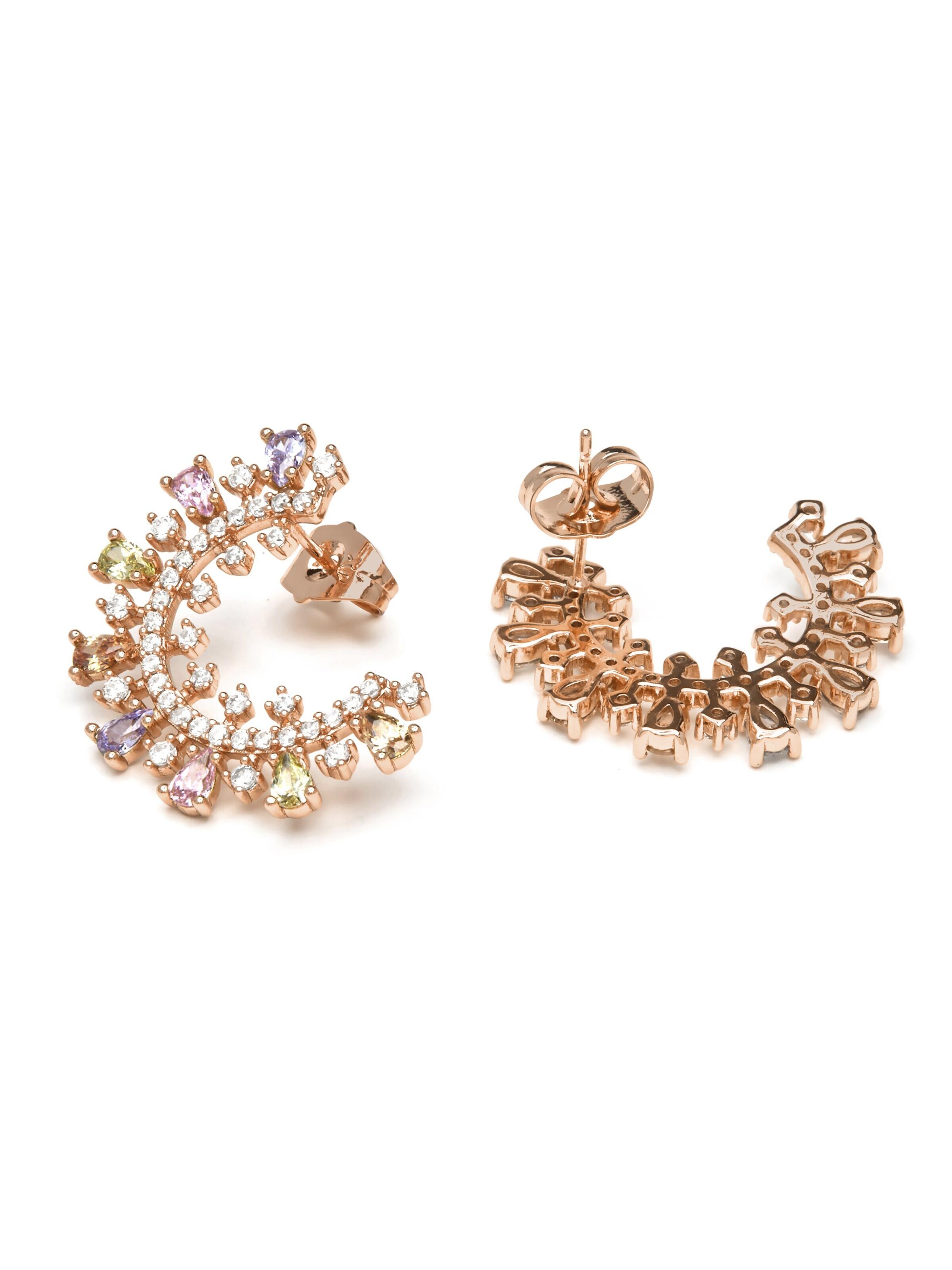 Luxenter Earrings 'Mamoe' in Mixed colors: front