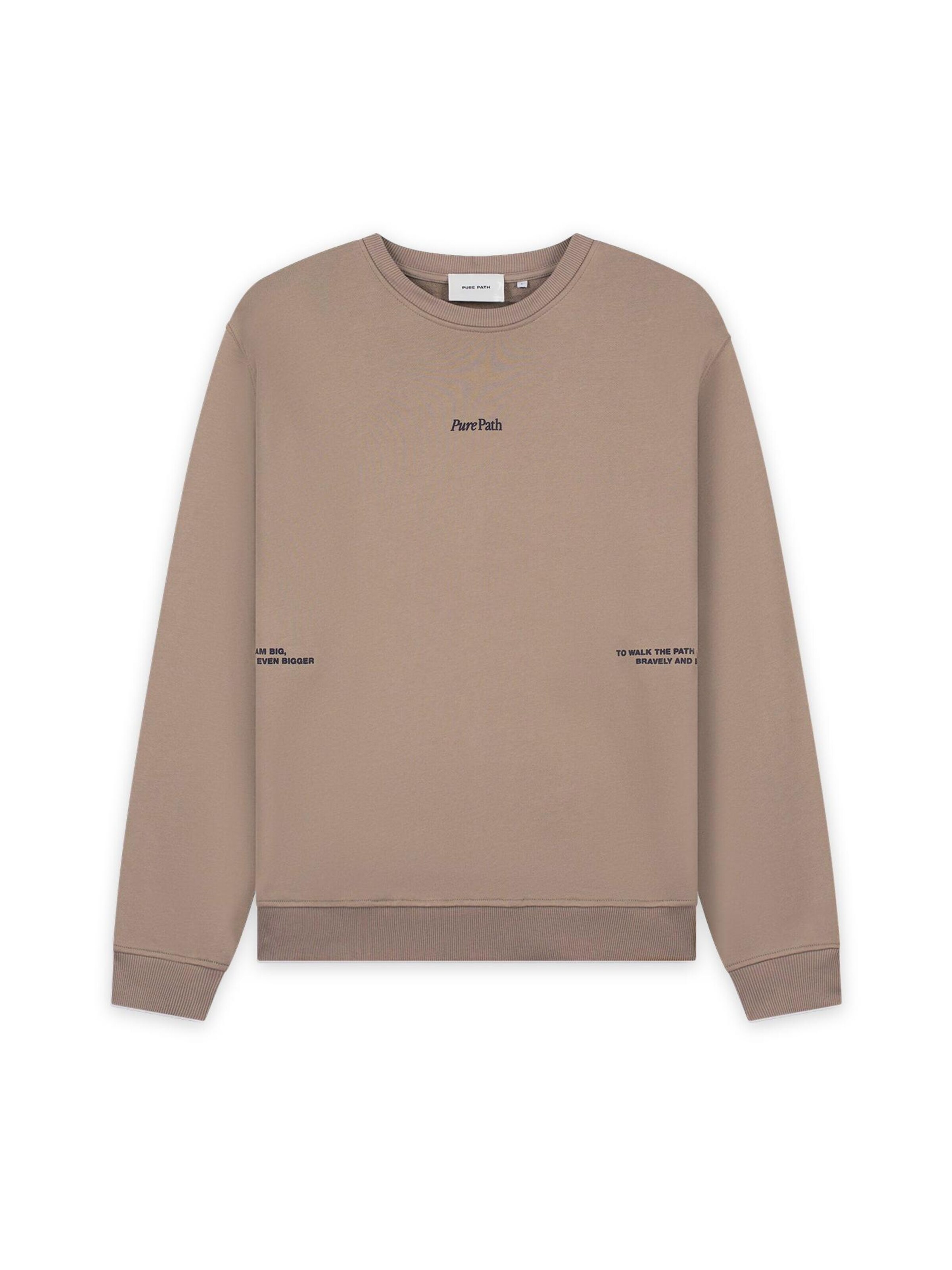 Pure Path Sweatshirt in Grey: front