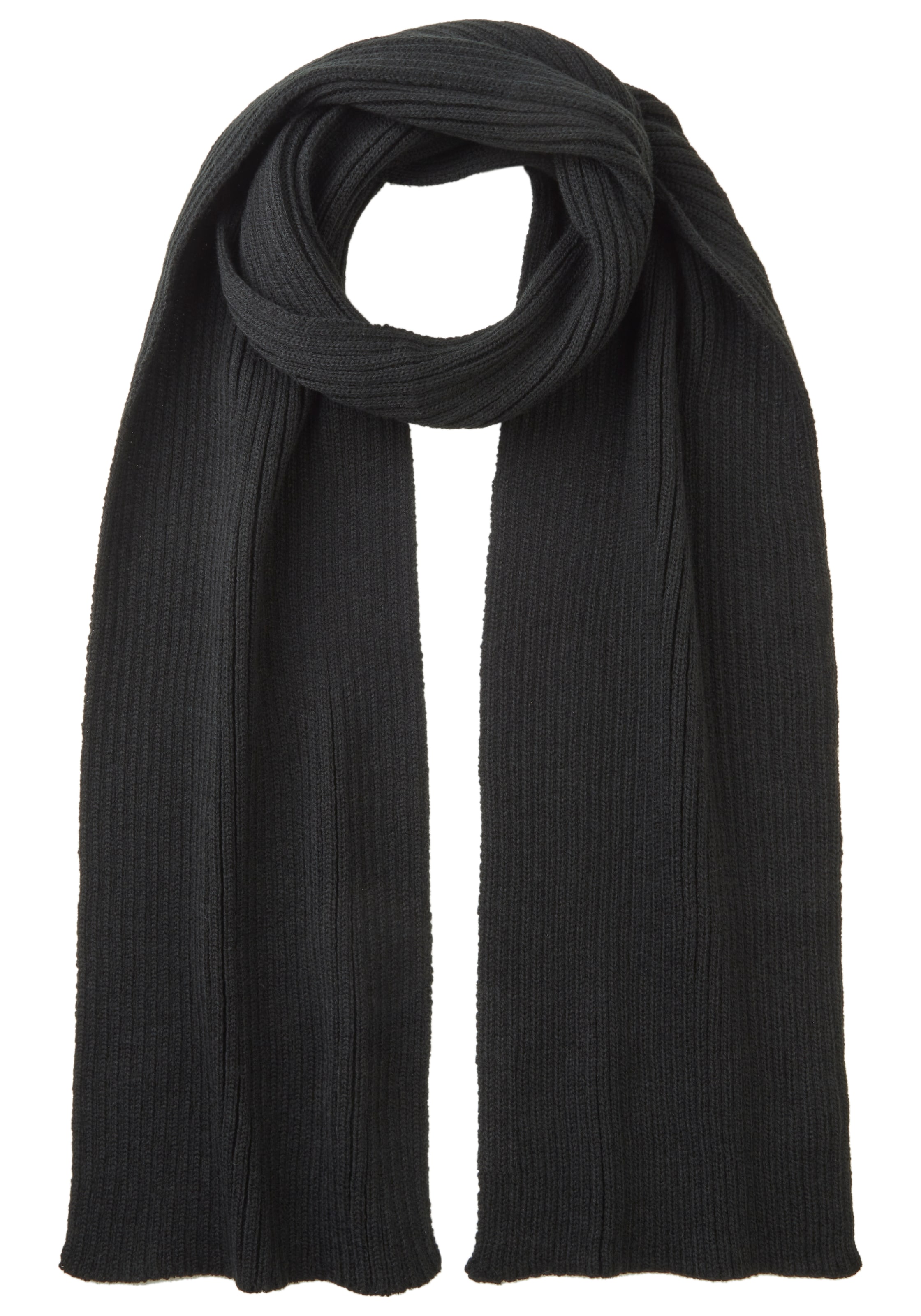 Man's World Scarf in Black: front