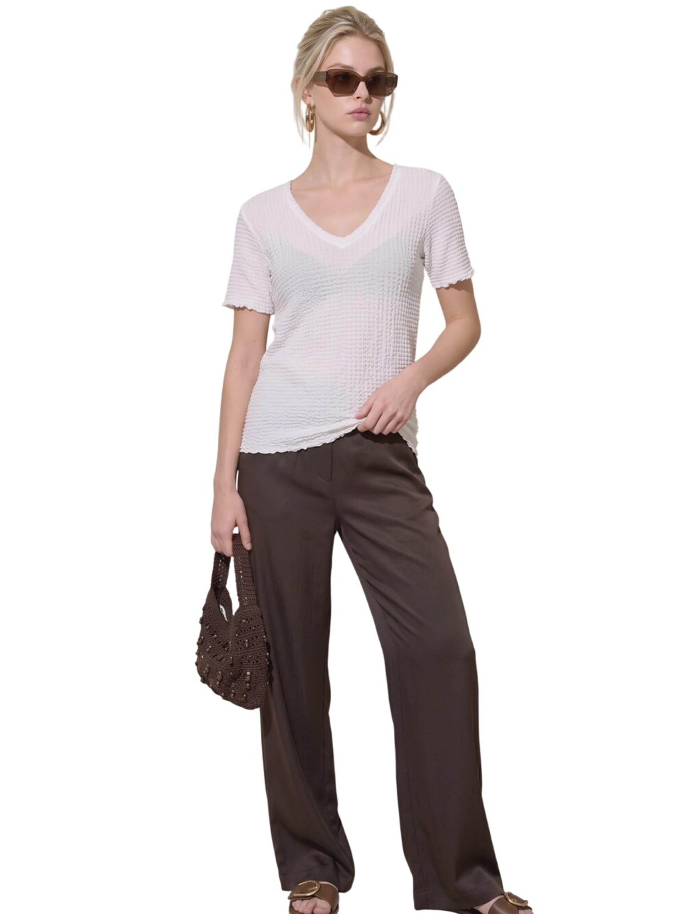 Alexa Dash Shirt‌‌‌‌‌‌ in Beige