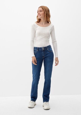 Coupe slim Jean 'Catie' QS en bleu